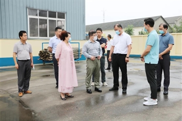 网库集团高管与荆州区委领导考察天地梦之城新材料集团